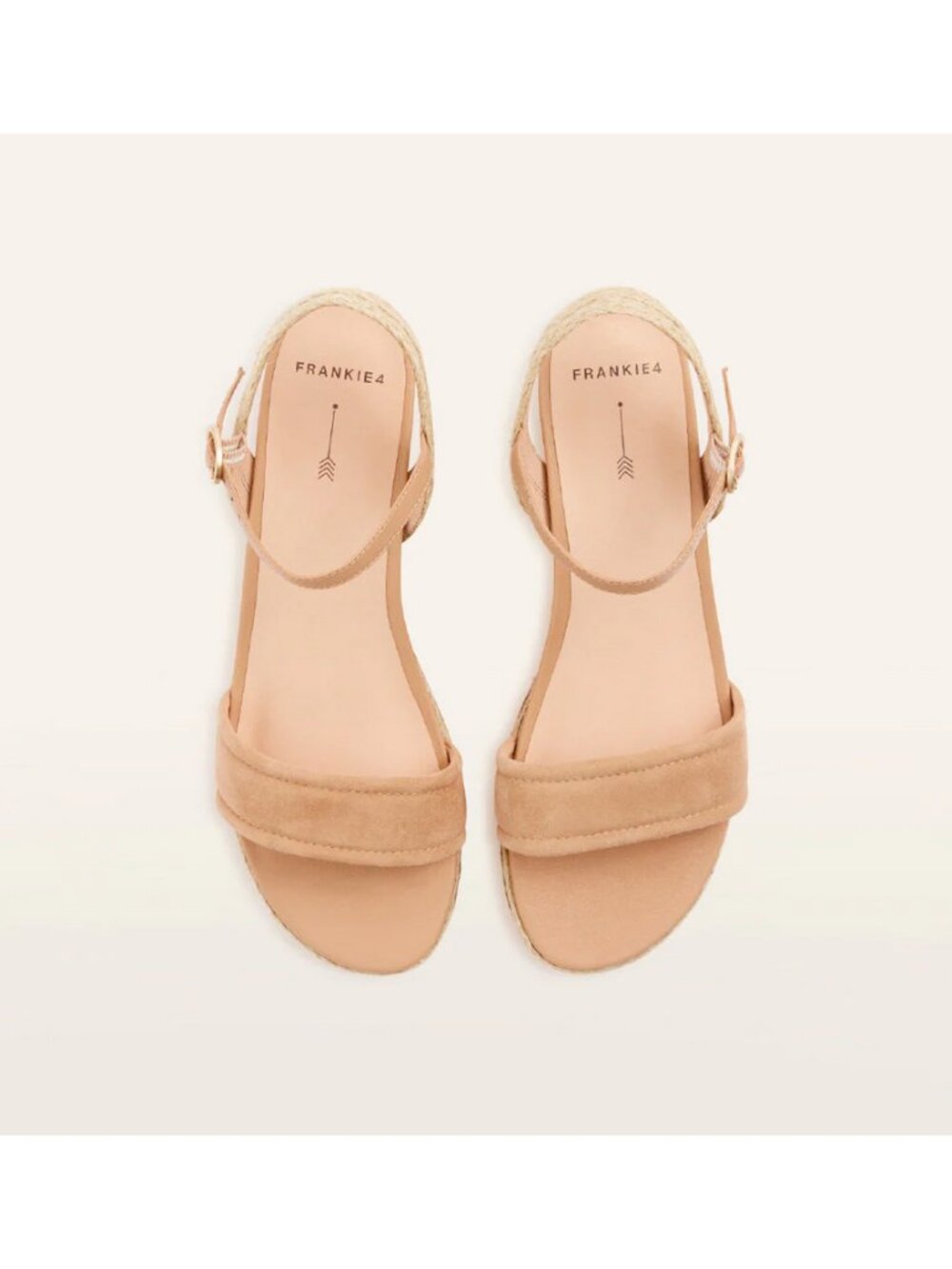 FRANKIE4 Sz. 6 Camel Suede Harris Wedge Sandal